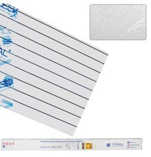 Подвесной реечный потолок (комплект) Cesal S100 для туалета жемчужно-белый