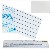 Подвесной реечный потолок (комплект) Cesal S150 для ванной комнаты жемчужно-белый