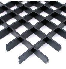 Комплект потолков Грильято Cesal CL Черный 75х75 мм