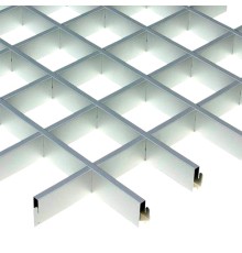 Комплект потолков Грильято Cesal CL Металлик 200х200 мм